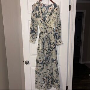 Pink Lily Floral Maxi Dress